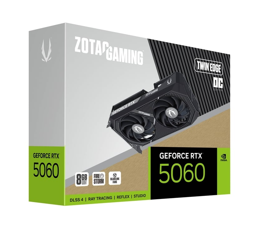 Zotac RTX 5060 Twin Edge OC 8GB GDDR7 Graphics Card