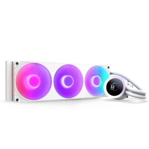 NZXT Kraken Plus 360 RGB with LCD Display Liquid Cooler (White)