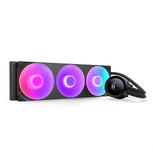 NZXT Kraken Plus 360 RGB with LCD Display Liquid Cooler (Black)