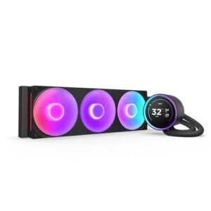 NZXT Kraken Elite 420 RGB with IPS LCD Display Liquid Cooler (Black)