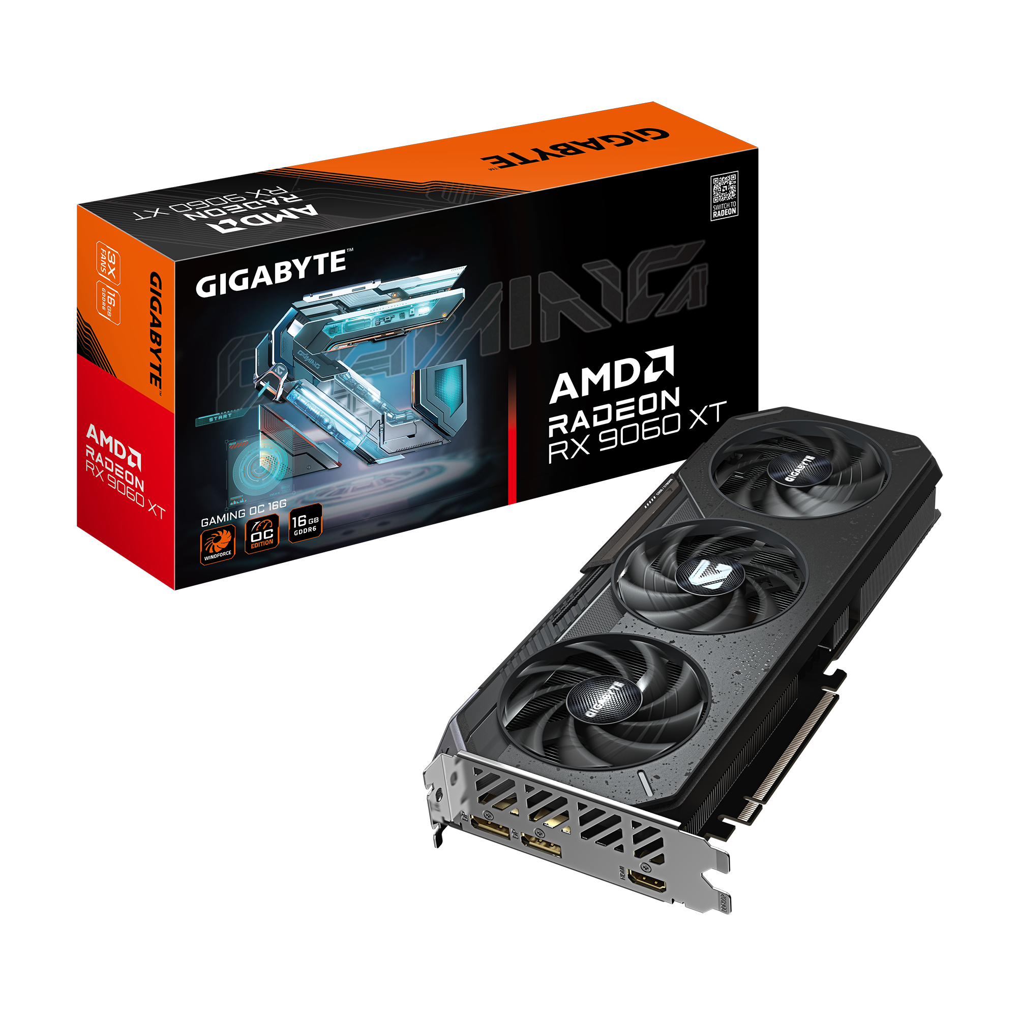 Gigabyte RX 9060 XT Gaming OC 16GB GDDR6 Graphics Card