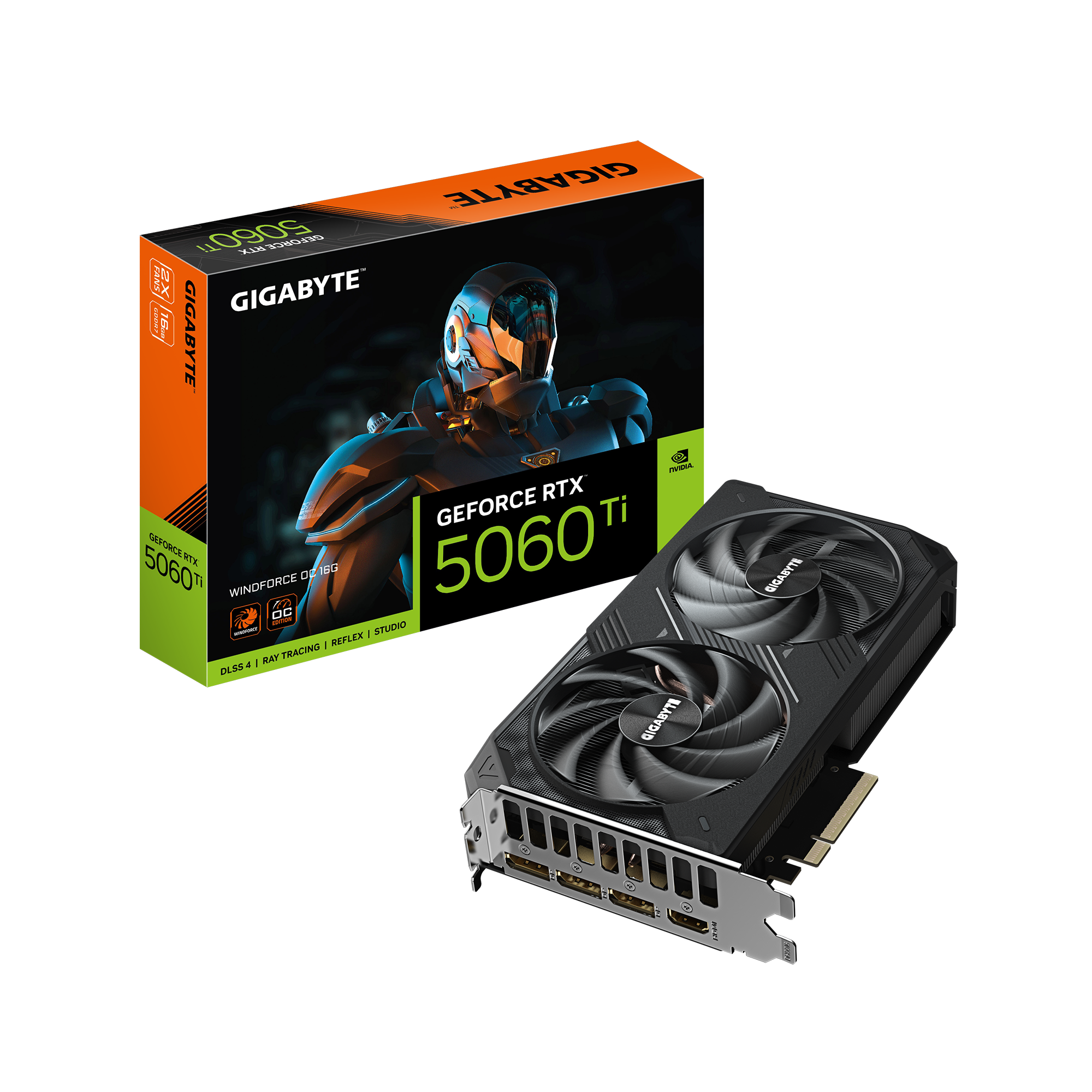 Gigabyte RTX 5060 Ti Windforce OC 16GB GDDR7 Graphics Card