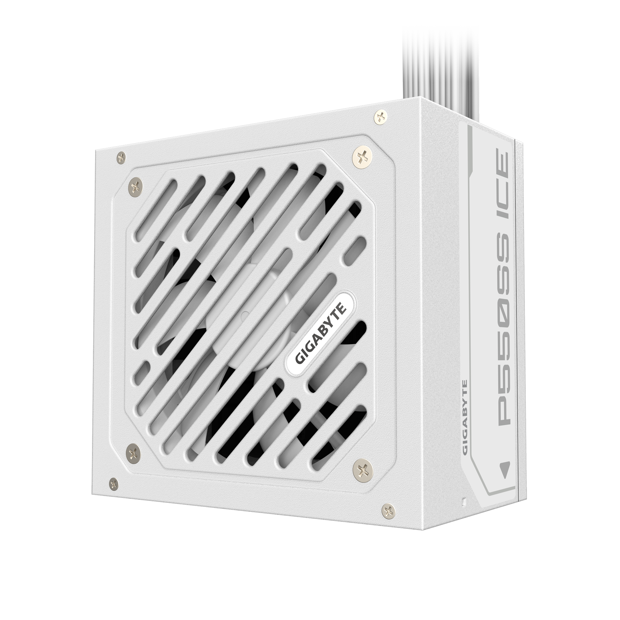 Gigabyte P550SS ICE ATX 3.0 550 Watt 80 Plus Silver Power Supply (White)