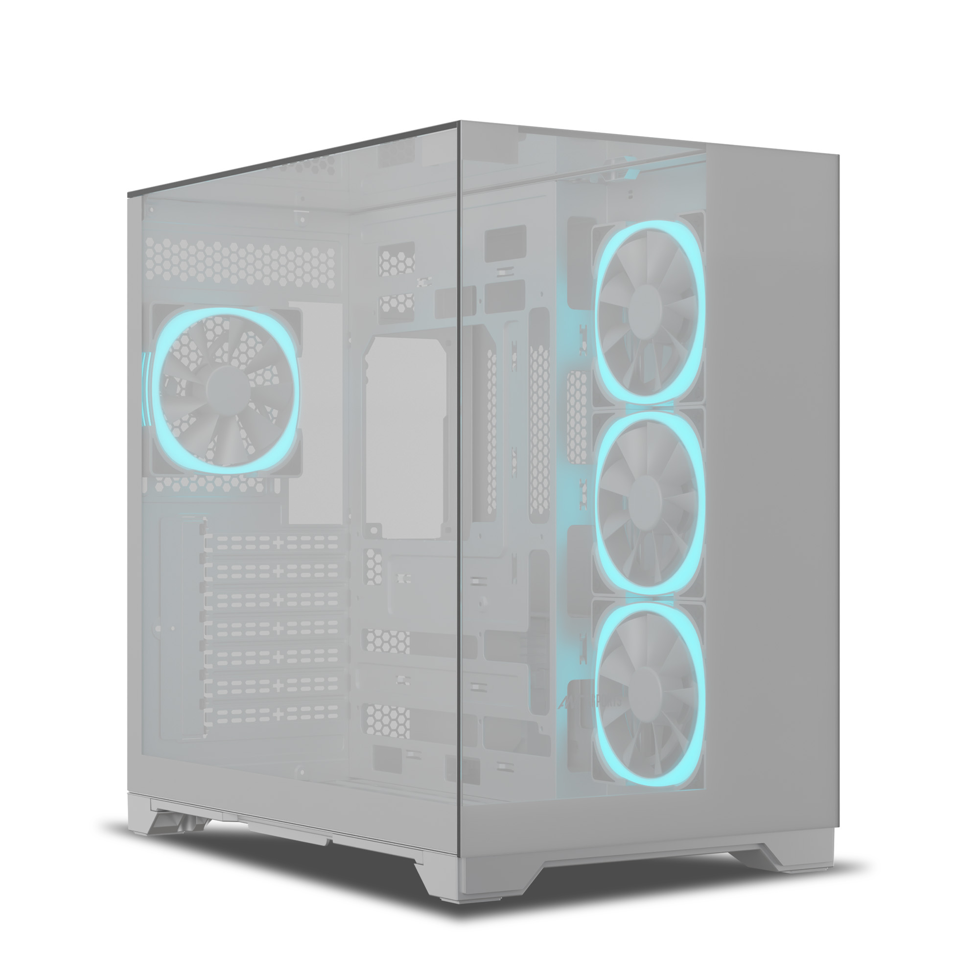 Ant Esports Crystal Mirror ARGB (White) Cabinet