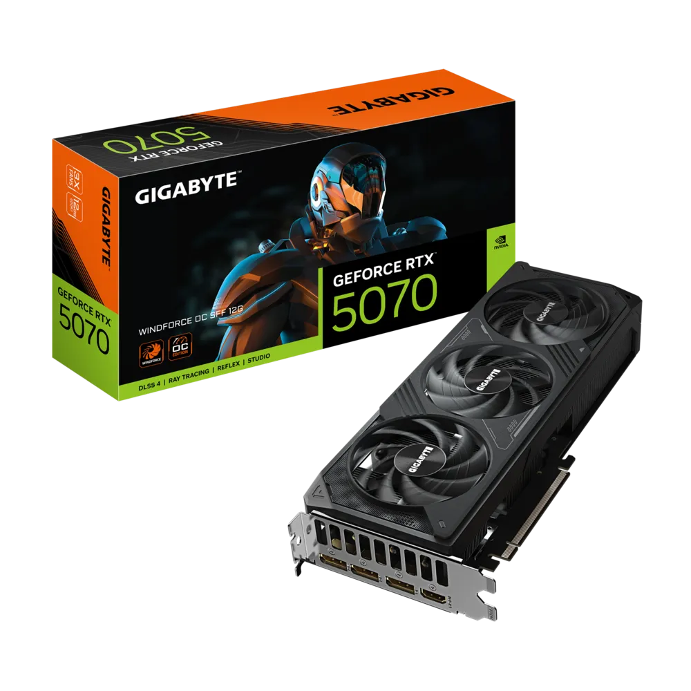 Gigabyte RTX 5070 Windforce OC SFF 12G GDDR7 Graphics Card