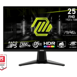 MSI MAG 255XF | 25 Inch 1080p FHD 300Hz Rapid IPS 0.5ms Monitor