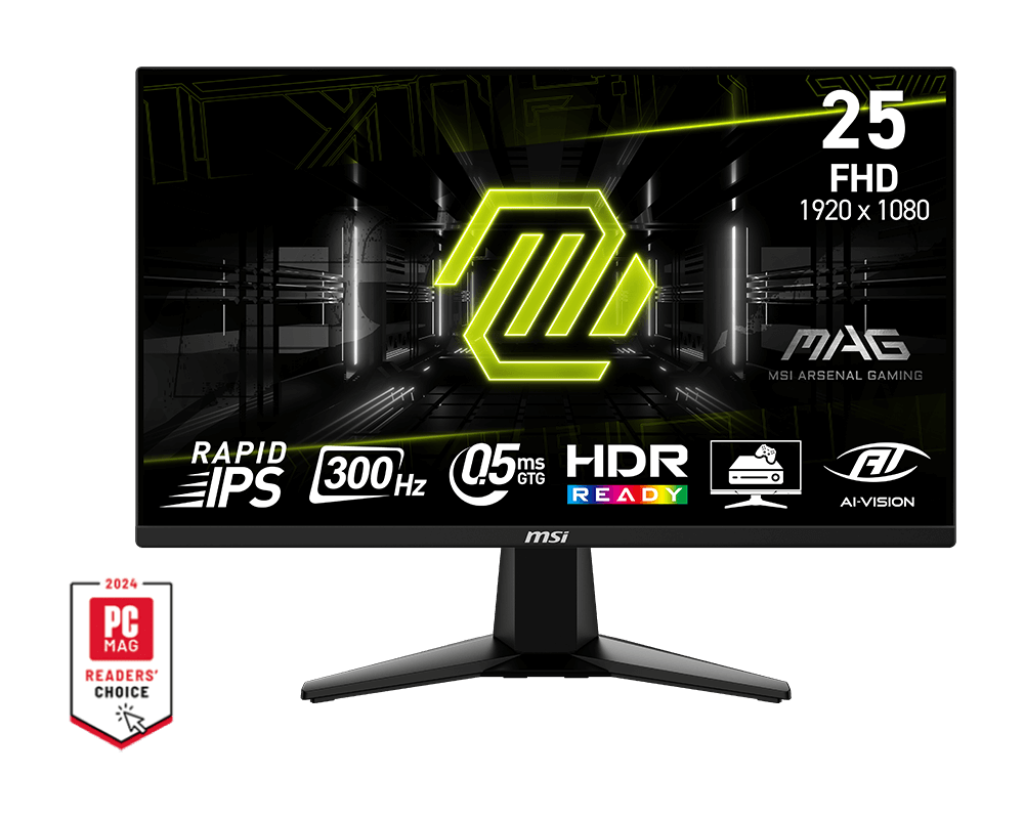 MSI MAG 255XF | 25 Inch 1080p FHD 300Hz Rapid IPS 0.5ms Monitor