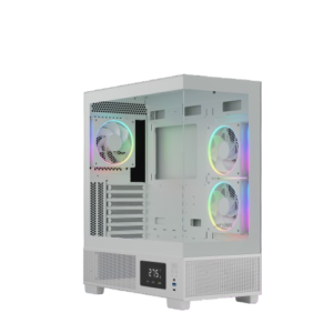 Ant Esports Crystal X3 LCD ARGB (White) Cabinet