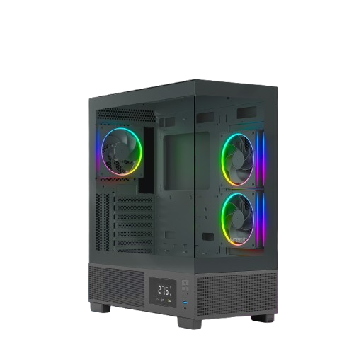 Ant Esports Crystal X3 LCD ARGB (Black) Cabinet