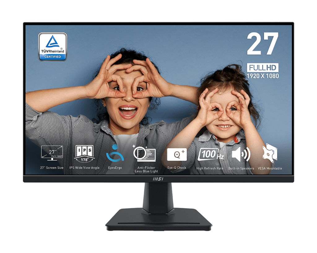 MSI PRO MP275 | 27 Inch 1080p FHD 100Hz IPS Monitor
