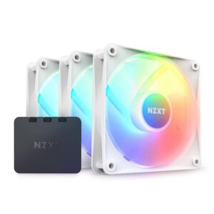 NZXT F120 RGB Core 120mm Cabinet Fans (Triple Pack) (White) Case Fans