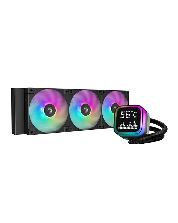 DeepCool LP360 ARGB with Display Liquid Cooler (Black)