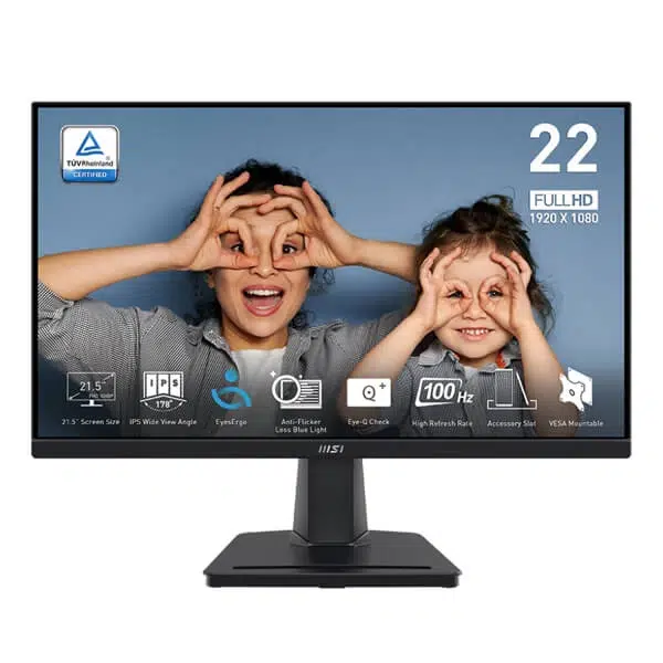 MSI PRO MP225 | 22 Inch 1080p FHD 100Hz IPS Monitor