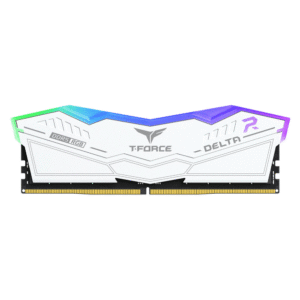 TeamGroup T-Force Delta RGB 32GB (32GBx1) DDR5 CL38 6000MHz RAM (White)