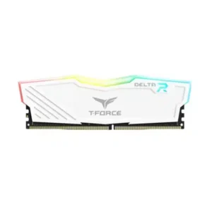 TeamGroup T-Force Delta RGB 16GB (16GBx1) DDR4 CL16 3200MHz RAM (White)