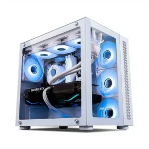 Ant Esports Crystal ARGB Cabinet (White)