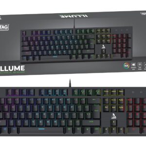 TAG GAMERZ Illume RGB Mechanical Gaming Keyboard (Blue Switches) (Black)