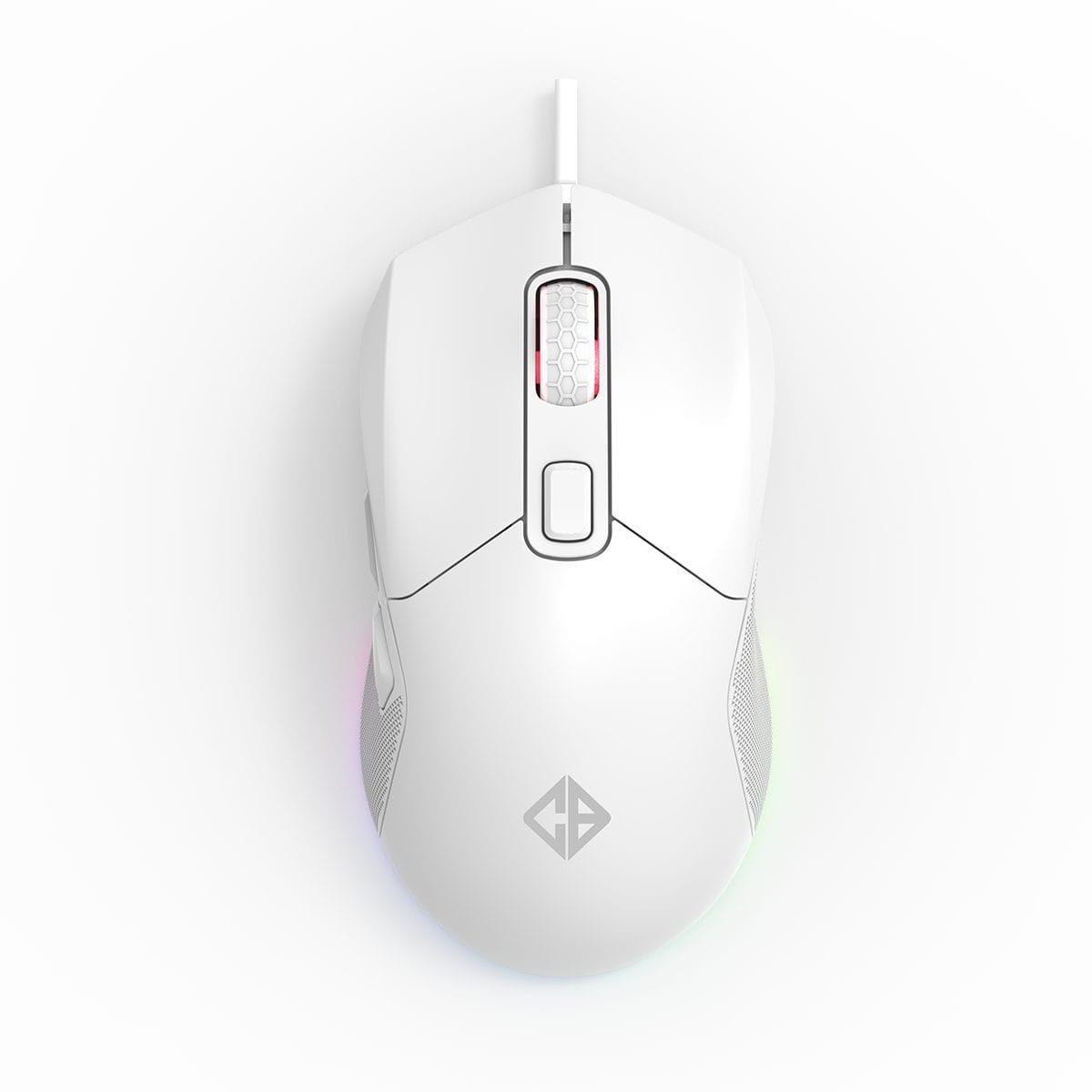 Cosmic Byte Firestorm RGB Wired Gaming Mouse (White)