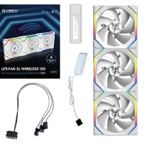 Lian Li UNI Fan SL Wireless 120 ARGB (Triple Pack) (White)
