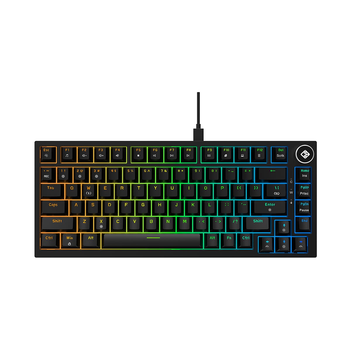 Cosmic Byte Phantom TKL Gasket (CB-GK-43) Mechanical Wired Swappable Keyboard with PreLubed Switches