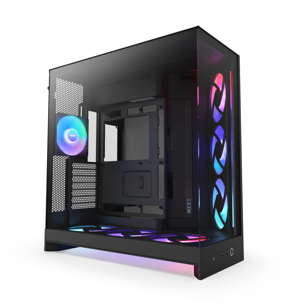 NZXT H9 Flow RGB+ with 7 Fans (Black)