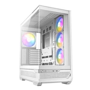 Antec C7 ARGB with 4 Fans E-ATX Cabinet (White)