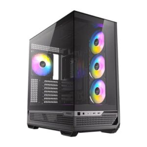 Antec C7 ARGB with 4 Fans E-ATX Cabinet (Black)