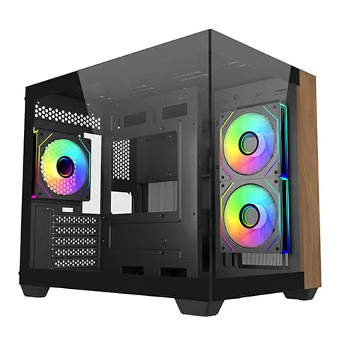 Cooler Master Elite 481 Wood ARGB (Black)