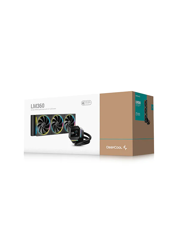 DeepCool LM360 ARGB with IPS LCD Display (Black)