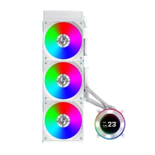Lian Li Hydroshift II LCD-C 360CL ARGB Liquid Cooler with IPS LCD Display (White)