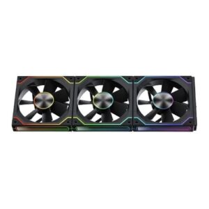 Ant Esports Shiftflow 120mm ARGB Reversible Stackable Cabinet Fans (Triple Pack) (Black)