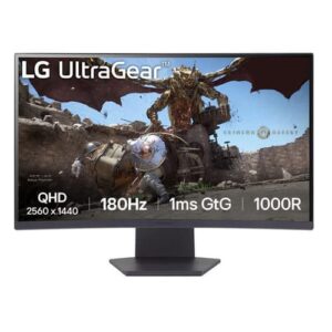 LG UltraGear 27GS60QC-B | 27 Inch 1000R Curved 1440p QHD (2K) 180Hz 1ms