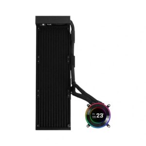 Lian Li Hydroshift II LCD-C 360N Fan less ARGB with IPS LCD Display Liquid Cooler (Black)