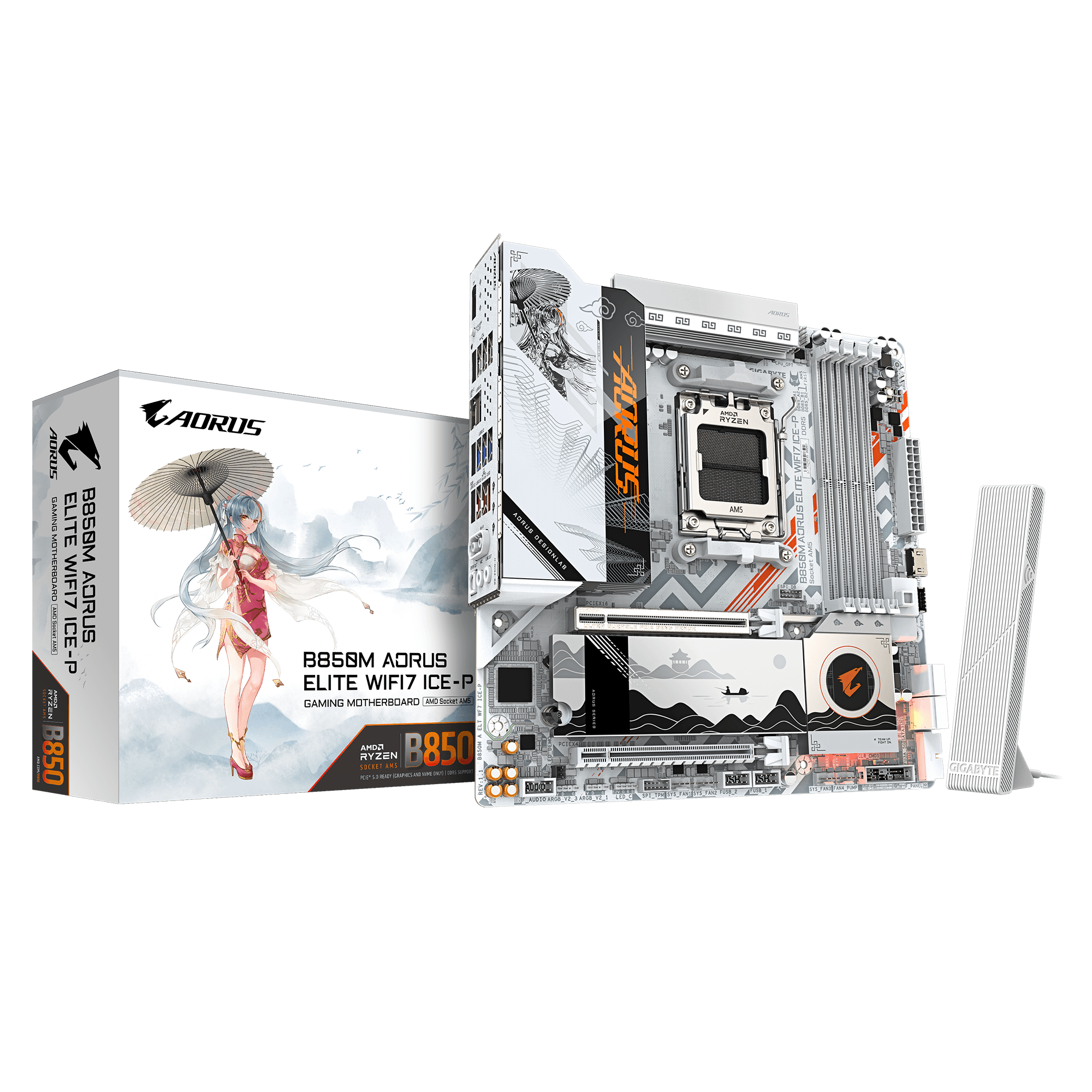 Gigabyte B850M AORUS ELITE WIFI7 ICE-P Motherboard