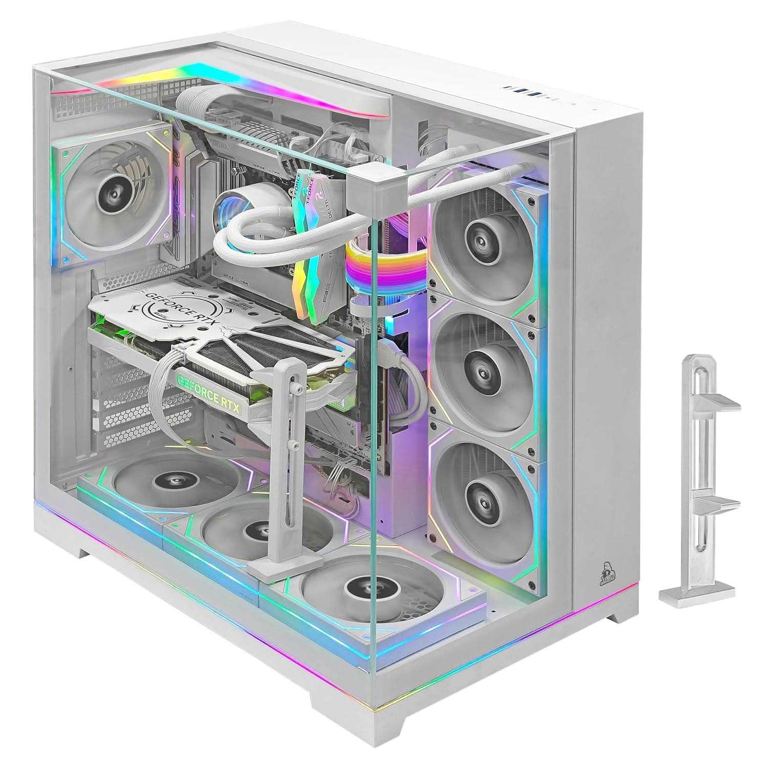 TAG Gamerz Supernova, 7 ARGB Fans, E-ATX Mid-Tower Cabinet (White)