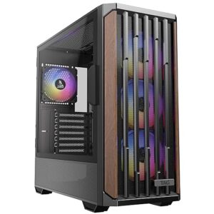 TAG Gamerz Stellar Alpha, 4 ARGB Fans, ATX Mid-Tower Cabinet (Black)