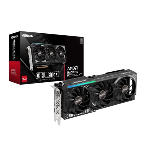 ASRock RX 9070 XT Challenger 16GB GDDR6 Graphics Card