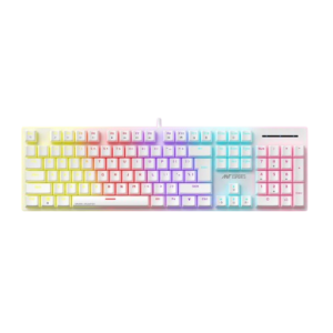Ant Esports MK3400 Pro V3 Wired Mechanical RGB Gaming Keyboard (Red Switches) (White)