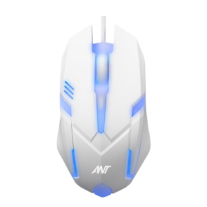 Ant GM46 2400DPI RGB Wired Gaming Mouse (White)