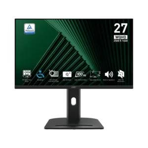 MSI PRO MP275QPG | 27 Inch 1440p QHD (2K) 100Hz IPS Adjustable Stand Monitor