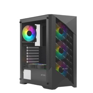 Ant Esports ICE 270M 6F, 6 SRGB Fans, ATX Cabinet (Black)