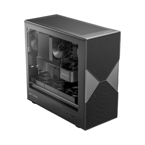 Ant Esports Titan FE, 4 Fans, ATX Mid Tower Cabinet (Black)