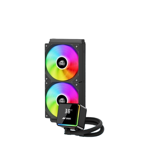 Ant Esports ICEStorm-240 ARGB Liquid Cooler with Temp Display (Black)