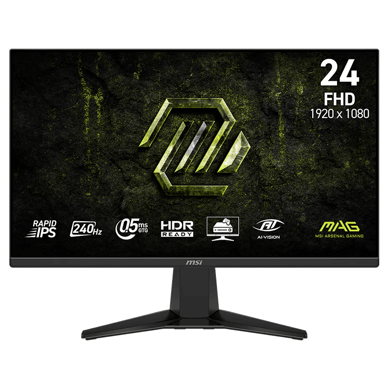 MSI MAG 245F X24 | 24 Inch 1080p FHD 240Hz Rapid IPS 0.5ms Monitor