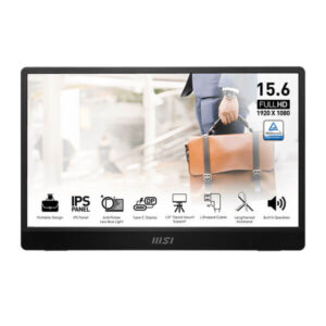 MSI PRO MP161 E2 | 15.6 Inch 1080p FHD 60Hz IPS Type-C Portable Monitor