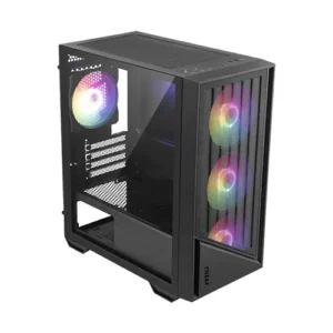 MSI PRO FORGE M051A, 4 Auto-RGB Fans, M-ATX Mini-Tower Cabinet (Black)