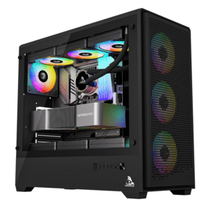 TAG Gamerz Nebula, 3 ARGB Fans, ATX Mid-Tower Cabinet (Black)