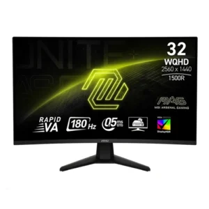 MSI MAG 32CQ6F | 32 Inch 1500R Curved 1440p WQHD (2K) 180Hz 0.5ms Monitor