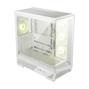 MSI MAG PANO 130R PZ, 4 ARGB Fans, ATX Mid-Tower Cabinet (White)