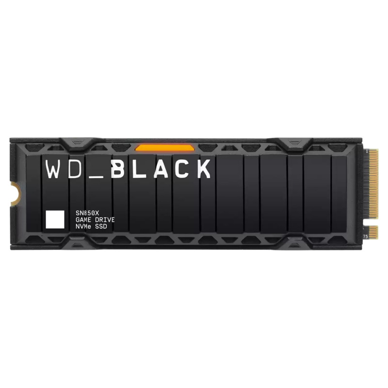 Western Digital Black SN850X 1TB with Heatsink M.2 NVMe Gen4 7300MB/s Internal SSD